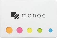 Zebra Mini Ballpoint Pen T-3 for Notebook, 0.7 mm, Black Ink, 3-pack &"monoc" Sticky Note(Japan Import)
