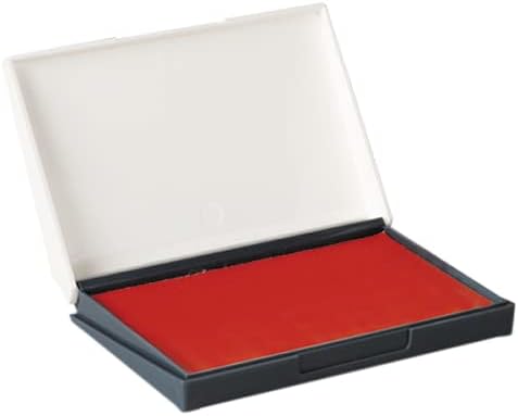 Veltec Premium Quality Felt Rubber Stamp Ink Pad, 2-3/4" x 4-3/8", Durable Lightweight (Red)