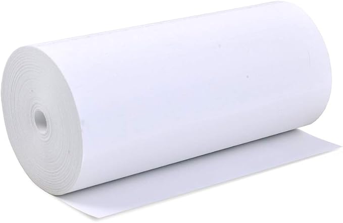 4 3/8 x 125 feet x 16 rolls CORELESS BPA Free Thermal Paper Rolls for Zebra QLn420 and Star TSP800 Mobile Thermal Receipt Printers. 50mm diameter