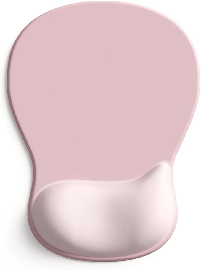 ErgoComfort Gel Wrist Rest Mouse Pad-Ergonomic Office Mousepad with Wrist Support-Non-Slip, Design Desk Accessories Mat for Home&Game Decor (02Pink Serenity)