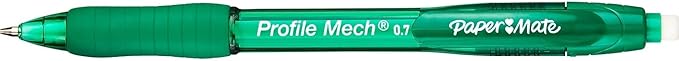 Paper Mate Profile Mech Mechanical Pencil 0.7mm, #2 Pencil Lead, Great for Office Supplies, Classroom Supplies, Drawing Pencils, Sketching Pencils, Assorted Barrel Colors, 8 Count