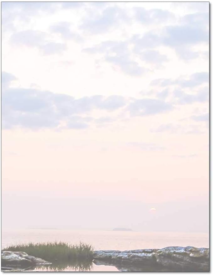 Coastal Sunrise Letterhead Laser & Inkjet Printer Paper (25 Sheets)