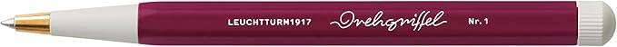 LEUCHTTURM1917 - Drehgriffel Writing Pen (Port Red) - Gel Pen with Black Ink Included