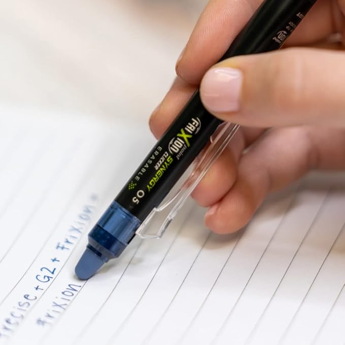 PILOT FriXion Synergy Clicker Erasable, Refillable & Retractable Gel Ink Pens, Extra Fine Point, Assorted Ink Colors, 5-Pack (18244)