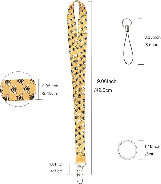 Yiflin Cute Neck Lanyard for Keys, Wallet, Id Card Holder, Cool Keychain Lanyard for Women, Men, Teacher