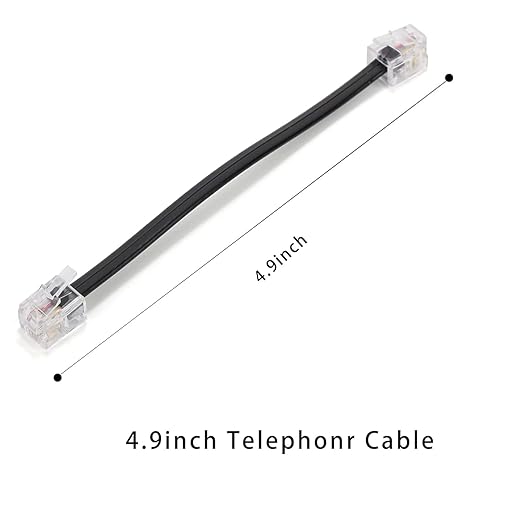 Phone Line Splitter,Telephone Splitter,with RJ11 6P4C Plugs,Suitable for Telephone,Fax Machine (10)