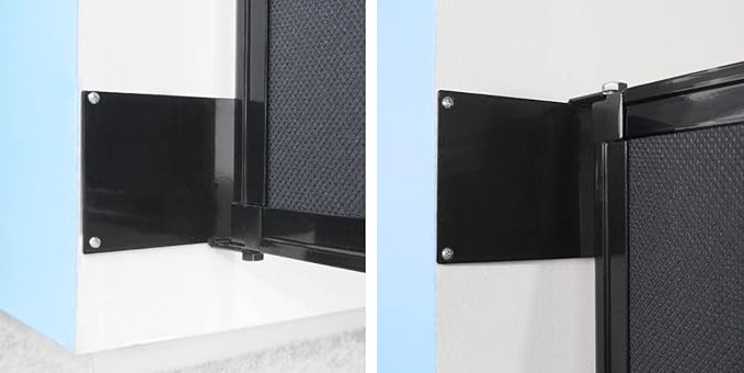 Wall-Mounted Sliding StraightWall Room Divider | Adjustable Widths | Locking Wheels | Room Separator | Up to 11'3" Wide x 6'10" Tall Caribbean Fabric Panels