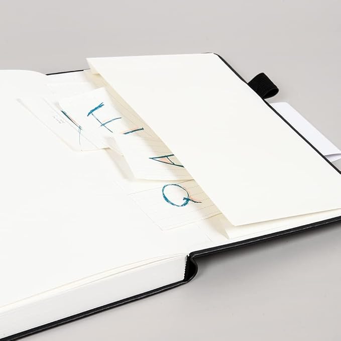 KaiRuiYing Lined Journal Notebook, 160 Pages, 5.5'' × 8.6'' A5 Size, College Ruled, 100 GSM Thick Paper, Leather Hardcover Bullet Journal for Men & Women Available for Writing, Work, Office, Diary