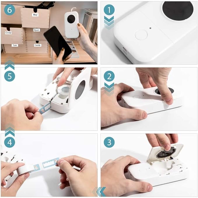 Phomermo D30 Label Maker Tape, Black on Silver Glitter Transparent Label Sticker Thermal Paper Self-Adhesive, 14 x 40mm (1/2" x11/2) 160 Tapes/Roll, 3 Rolls for D30 D35 Q30 Q30S Q31 D30Pro
