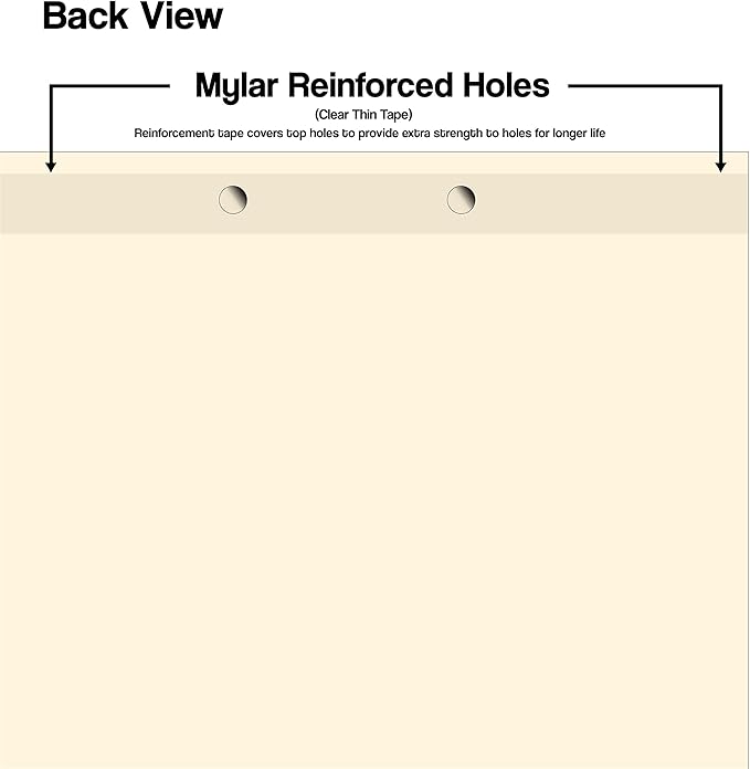 Doctor Stuff - Stock Medical Chart Dividers, 260 Sets of 6 Popular Healthcare Index Tabs, Bottom Tab, 8-1/2" x 11-3/8", File Folder Organizer for Nursing Patient Charts & Medical Records