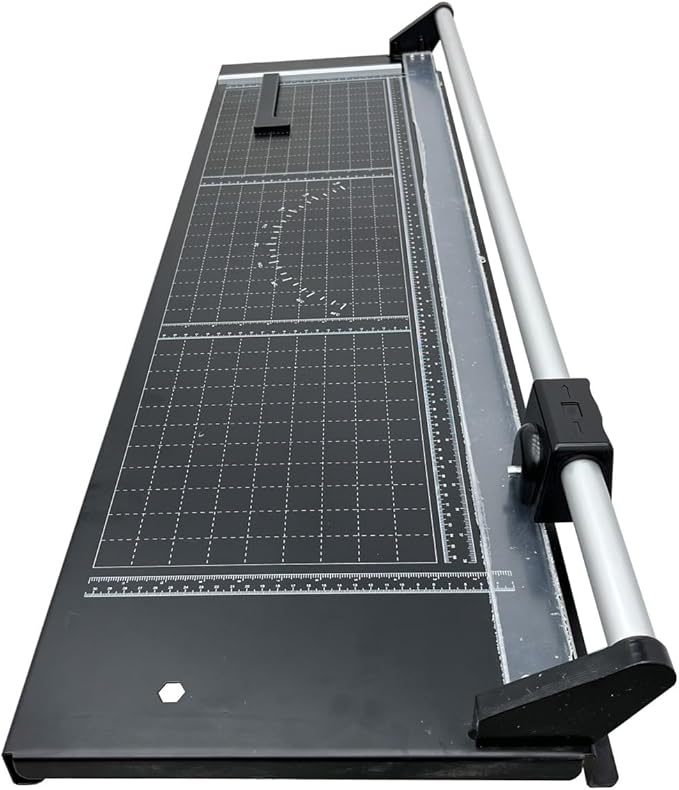 TECHTONGDA Paper Trimmer 36" Cut Length 8-10 Sheets Capacity, Professional Rotary Photo Paper Cutter and Trimmer with Angle Line and 2 Spare Blades for Offices, Schools and Crafts