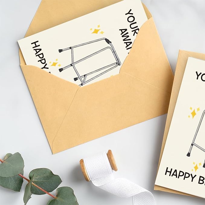 Funny Birthday Card | Funny Birthday Cards for Men, Women, Dad, Mom, Brother, Sister, Friends, Family, and Anyone | Unique Birthday Decorations & Gifts | Happy Bday Card