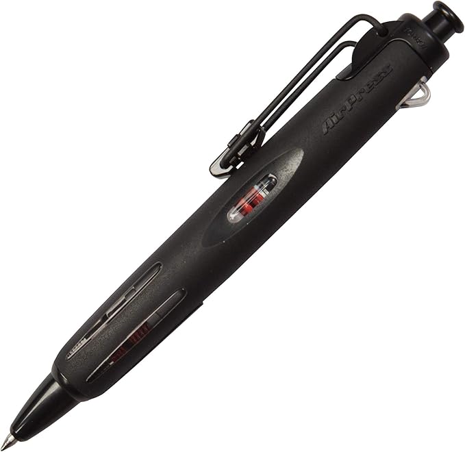 Tombow 56065 AirPress Ballpoint Pen, Black, 1-Pack. Pressurized Pen Easily Writes Overhead and on Wet Paper
