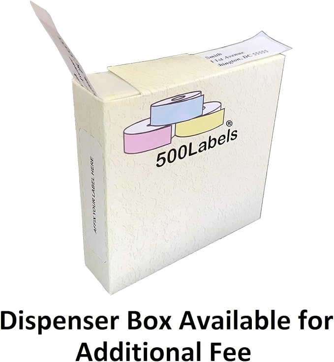 Return Address Labels - Roll of 500 Personalized Labels (Clear)