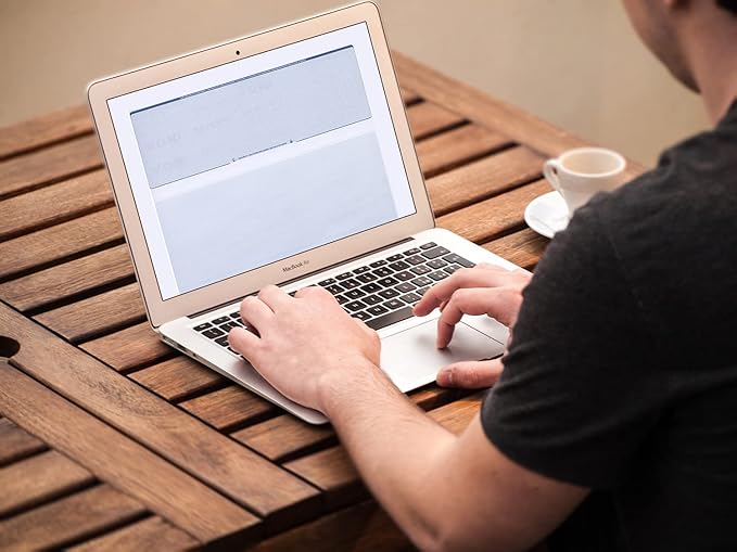 Compuchecks Check on Top Blank Check Paper - 100 Pack, Quick-Books & Laser Printer Compatible - Security Business Checks with Voucher - 8.5" x 11" Steel Blue Pinstripe