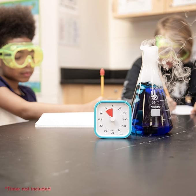 Time Timer Soft Silicone Removable Cover — Compatible with MOD Visual Timer — For Classroom Learning, Elementary Teachers Desk Clock, Homeschool Study Tool and Office Meetings (Sky Blue)