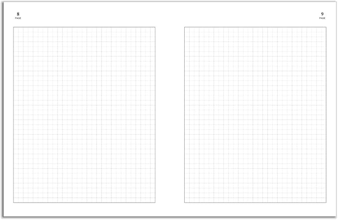 BookFactory Exam Blue Book/Blue Exam Book/Blue Test Book (Grid Format) 8 1/2" x 11" - 16 Numbered Pages (25 Pack) Saddle Stitched (LAB-016-7GSS (Exam Book) 25 Pack)