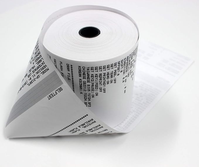 (10 Rolls - 48 GSM) 3 1/8 x 230 Thermal Paper (80mm x 70m) premium tape for Square POS System, Register Thermal Receipt Paper Rolls for TM-T88III, TM-T88IV, TM-T88V, TSP100, CT-S300, CT-S2000