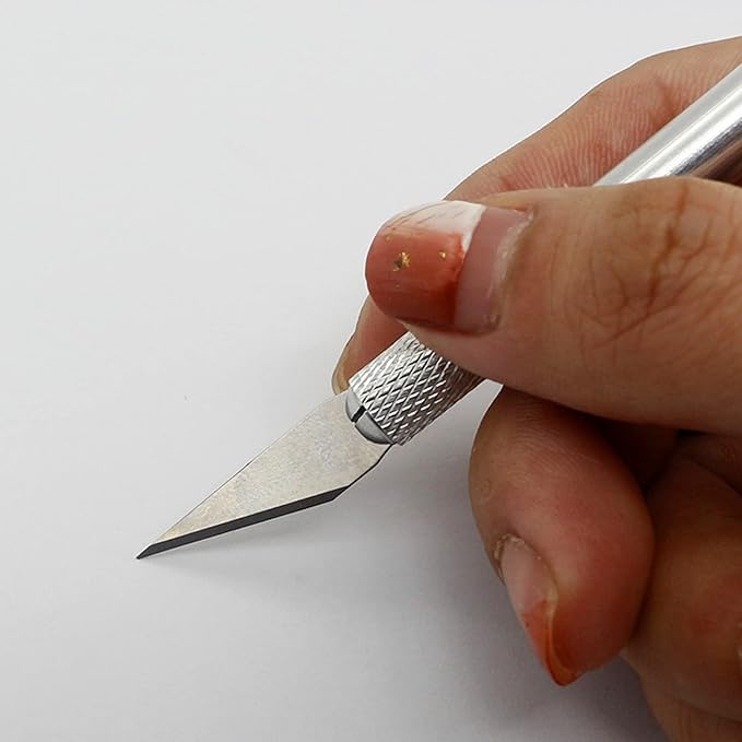 31pcs Polymer Clay Sculpting Tools Set, Air Dry Modeling Clay Roller Dotting Tool Kit Fondant Metal Cutters Silicone Embossing Pen Balls Stylus Rollin