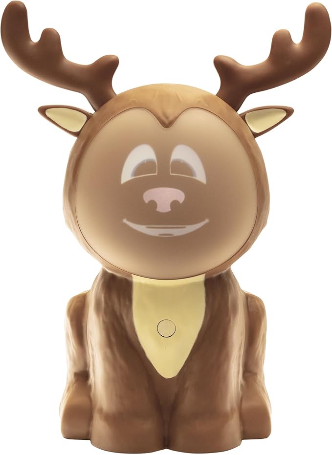 Riley The ReinDroid (Mr. Chill) Talking Animated Reindeer with Built in Projector & Speaker Seasonal Home Decor