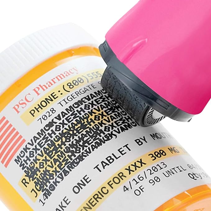 Guard Your ID Advanced Security Roller 2.0 Identity Theft Prevention Stamping Pink