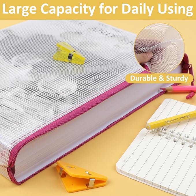 32pcs Mesh Zipper Pouch Bags, Lego Organizers and Storage,12 Colors for Puzzles Board Game Storage, 8 Sizes for Reusable Plastic Zip Organizer for Travel Office Supplies, Puzzles, Board Game Storage