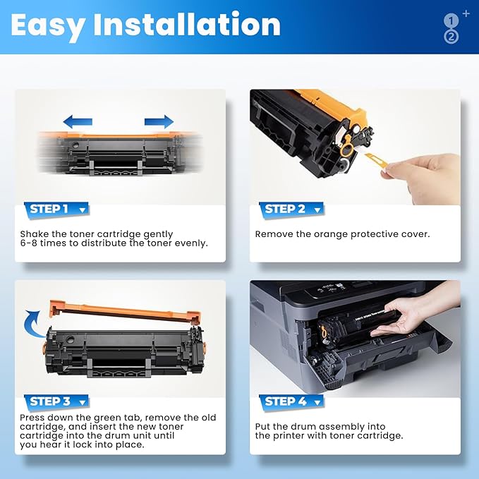 26A Black Toner Cartridge CF226A Compatible for HP 26A 26X Black Toner Cartridge Replacement HP26A Works with Laser Jet pro M402n M426fdw M402dn M402dw M402m Pro MFP M427dw M426dw M426fdn, 1 Pack