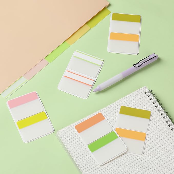 Mr. Pen Sticky Index Tabs - 500 Pcs, 21 Sets, Colorful Page Markers for Binders, Books, & Notebooks