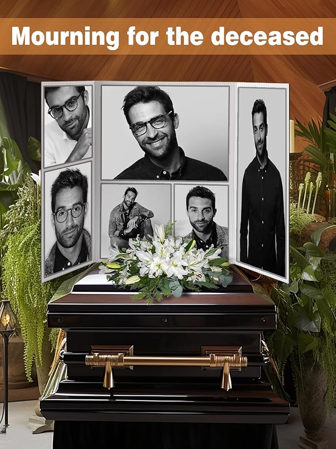 8 PCS Trifold Poster Board- Extra Large 48" x 36" Tri Fold Display Board Hard & Thick White Presentation Cardboard for Science Fair, School Projects, and Business Presentations Supply