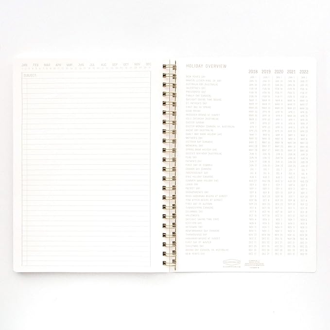 DesignWorks Ink 8.25" x 11.6" Terracotta Textured Paper Twin Wire Spiral No. 1 Notebook Journal with 160 Lined Pages for Work, Writing, Journaling