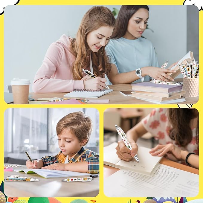 30 PCS School Bus Pens Bulk, Back To School Supplies Pens Teachers Pen with 1mm Black Ink Replaceable Ballpoint Pen Refill for Men Women Office Supplies (Bus Driver,30)