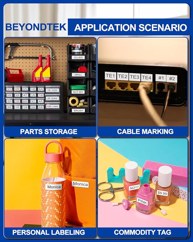 30PK Tz Tape 12mm 0.47 Laminated White Compatible with Brother P Touch Label Maker Tape 12mm 0.47 White Refill TZe-231 Label Tape for Brother P-Touch Label Maker PT-D210 PT-H110 PT-D220