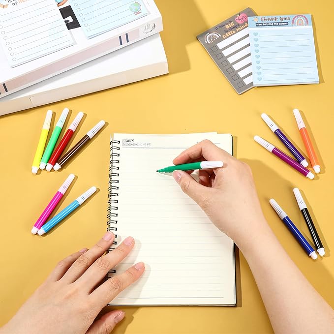 960 Pcs Mini Markers Colored Pen 3.4 Inch Vibrant Colors Portable Short Colored Markers Assorted Multicolor Watercolor Marker Pen for Kids and Adult Glass Office School Supplies (12 Colors)