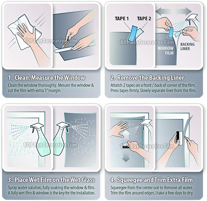BDF NSN70 Window Film Transparent High Heat Rejection & UV Cut (Very Light) - 48in X 14ft