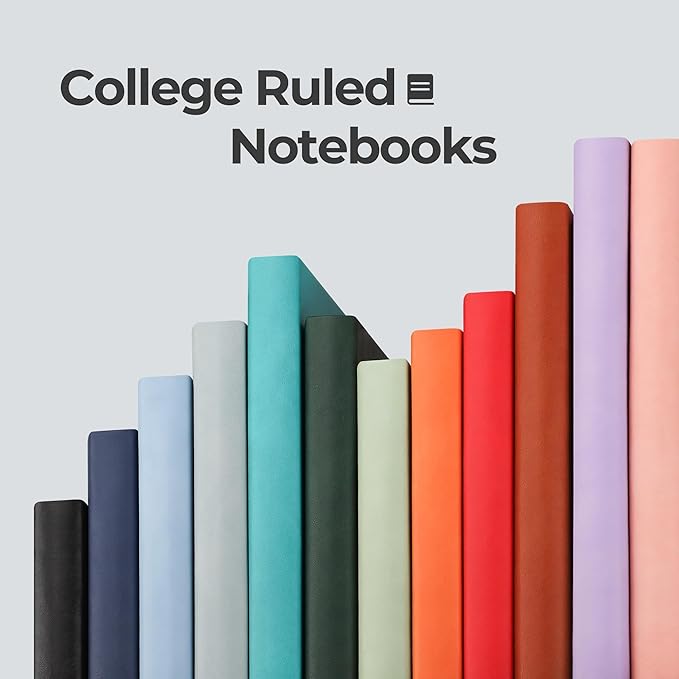 RETTACY Journaling Notebooks, B5 Lined Journal Notebook with 320 Numbered Pages, 7.6" × 10", Medium Size, Journal Notebook for Writing, Work, School, Leather Softcover, 100 GSM Thick Paper (Brown)