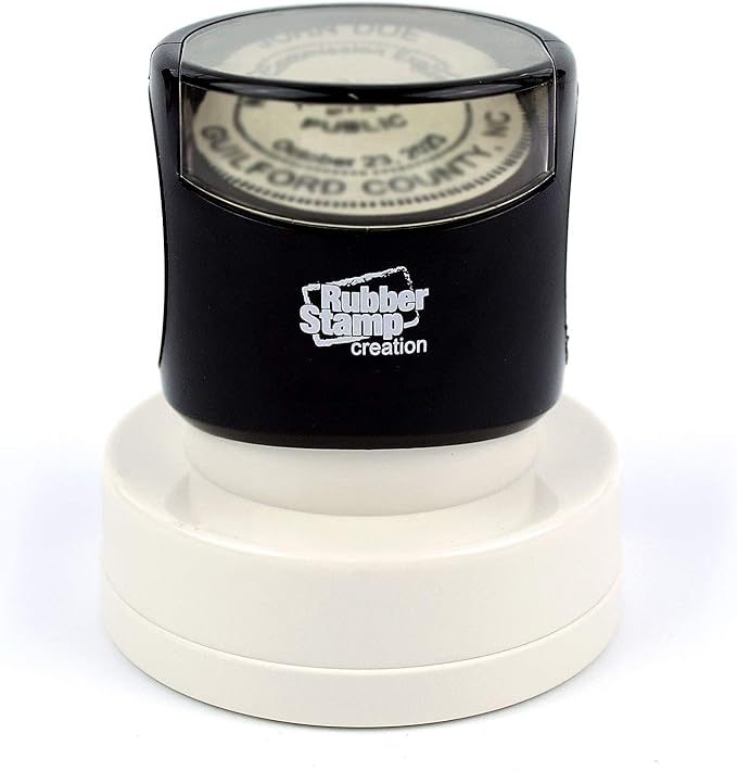 Round Notary Pre-Inked Stamp for State of Delaware