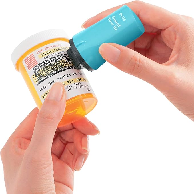 Guard Your ID Advanced 2.0 Rollers Identity for Theft Address Eraser and Security Prevention (Regular 3-Pack, Turquoise)