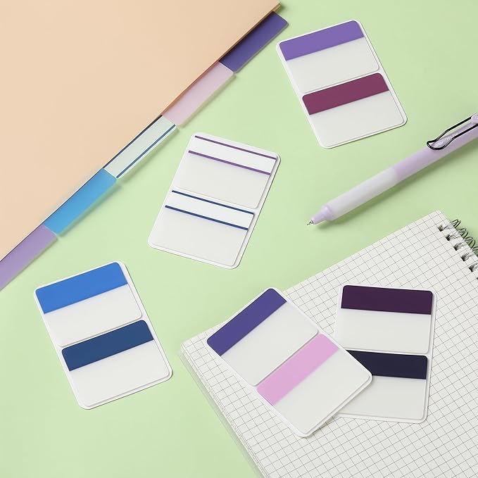 Mr. Pen- Colorful Index Tabs, 500 Pcs, 21 Sets - Sticky Page Markers for Binders, Books & Notebooks