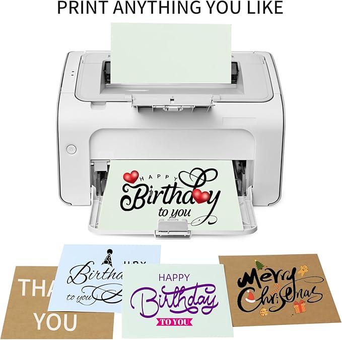 50 Packs Color Cardstock Paper Blank Colored 5x7 Cards, 250 GSM Thick Paper, for DIY Crafting, Greeting Cards Making, Invitations, making Postcards