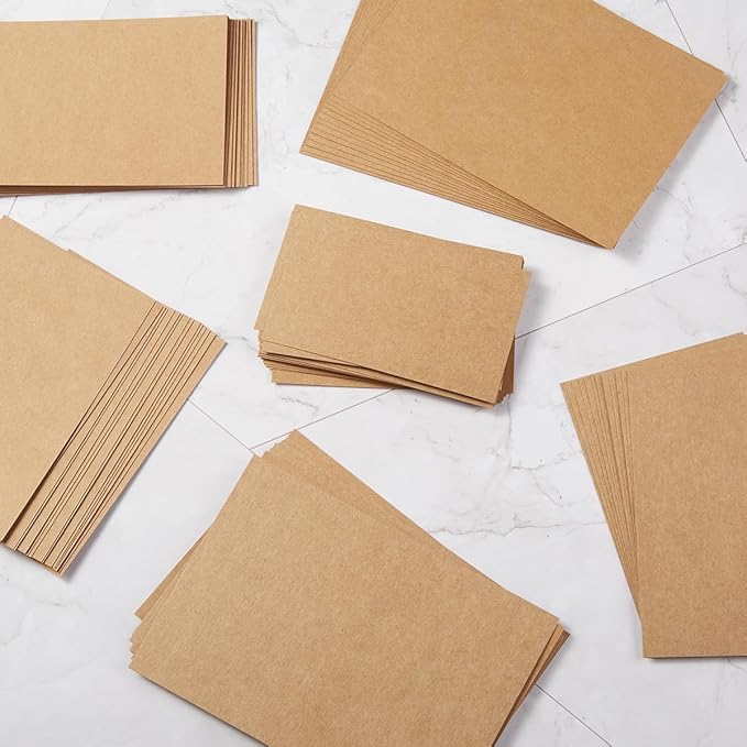 50 Sheets Blank Cardstock Paper 250 GSM Thick Heavy Cards Stock for DIY Art Projects, Card Making, Postcards, Greeting Cards, Birthday Party, Wedding Invitation (Brown, 4x6 inches)