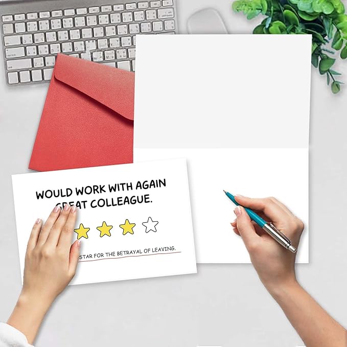 Coworker Leaving Card, Hilarious Farewell Card, Retirement/Goodbye Gift Card, New Job Congratulation Card, Good Luck Card, Starting A New Chapter Card