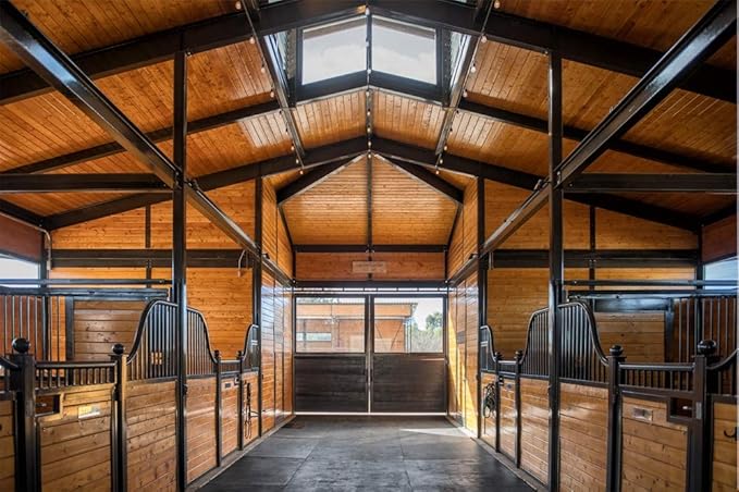 American Floor Mats - Horse/Stable Mats - Heavy Duty Stall Mats - Thick, Durable Rubber Flooring Solid Black 1/2" Thick - 3' x 4' Mat