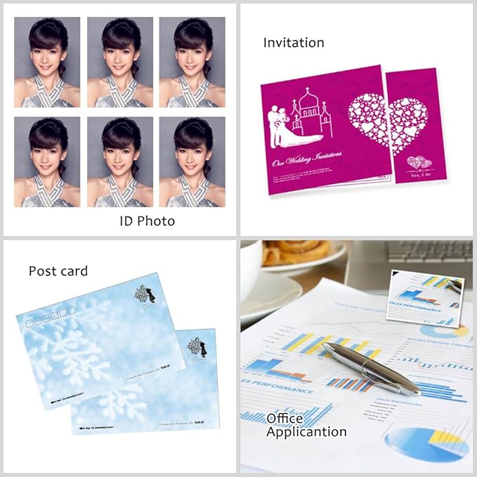 Uinkit 100 Sheets Thin Matte Presentation Paper letter size Double Sided 8.5x11 38lb 140gsm Printable on Both Sides Brochure Photos Picture Poster Playbill Flyer Coated for laser and Inkjet Printer