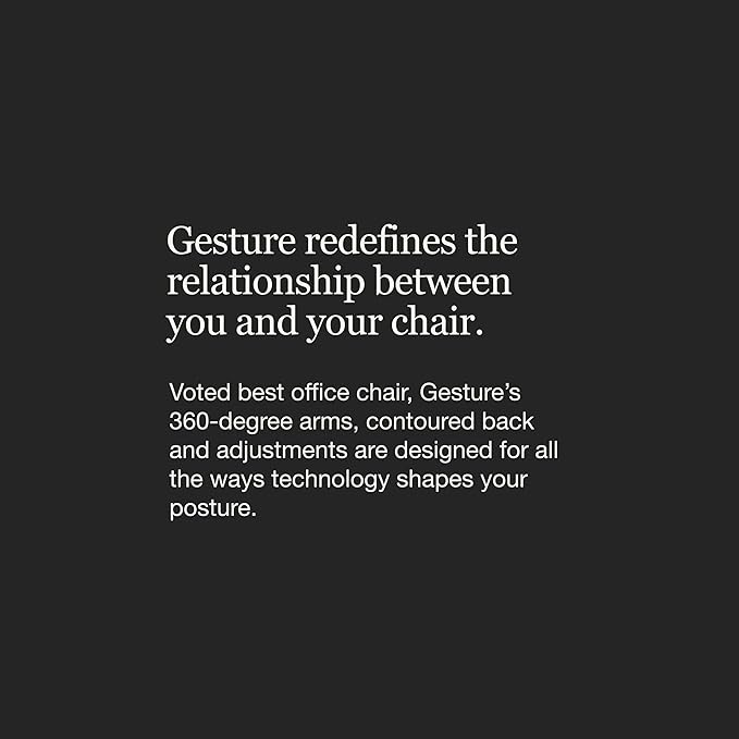 Steelcase Gesture Office Chair - Ergonomic Work Chair with Wheels for Carpet - Comfortable - Intuitive-to-Adjust for Desk - 360-Degree Arms - Blue Jay Fabric
