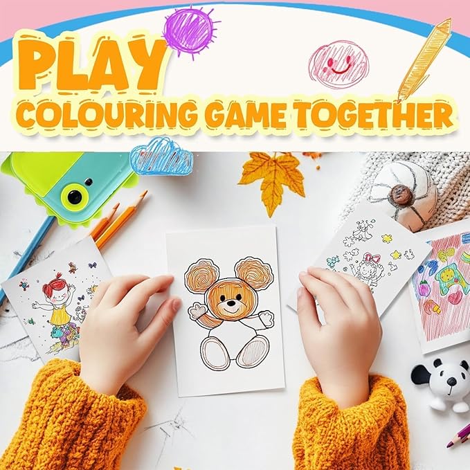 720Pcs Thermal Paper for Kids Camera Instant Print, 57x25mm Instant Print Paper, 10 Rolls Kids Camera Instant Print Paper Compatible with Most Instant Print Cameras for Kids(72 Pcs/Roll)