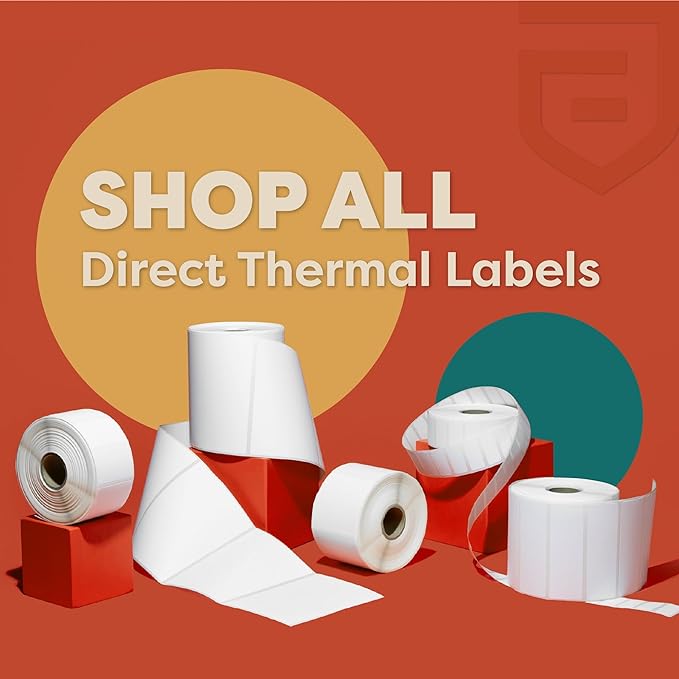 Aegis Adhesives - 2” X 4” Direct Thermal Labels for Shipping & Postage, Perforated & Compatible with Rollo, Zebra, & Other Desktop Label Printers (12 Rolls, 350/Roll)