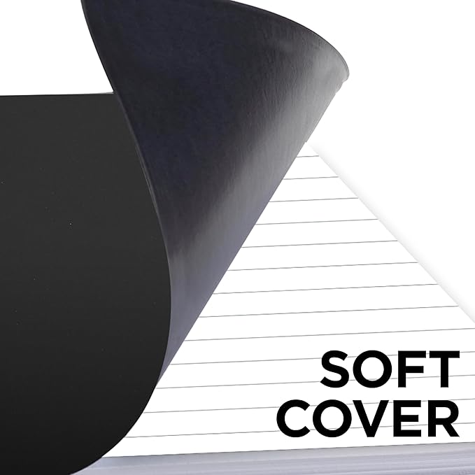 Cambridge Notebook, Business Notebook, 8-1/4" x 11", 80 Sheets, Legal Ruled, Flexible Cover, Wirebound, Gray (06062) (Pack of 12)