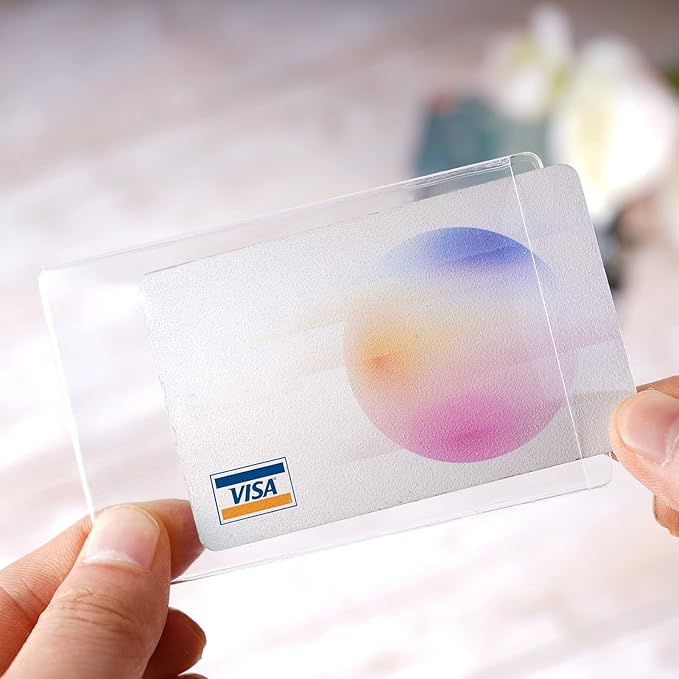 6 Pack New Medicare Card Holder Protector Sleeves,12Mil Clear PVC Waterproof Medical/Credit Card, Business/Social Security Card Protector