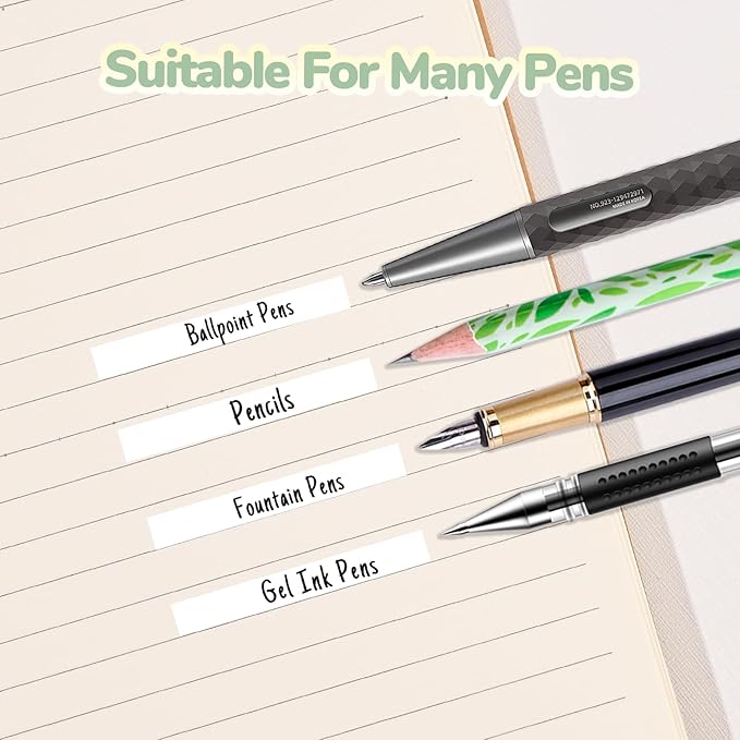 Temiary 4 Pcs White Correction Tape Pens, 6M/256" x 0.2" Smooth Pull Out Tape Pen, Easy to Use Applicator for Instant Corrections Back to School Office Supplies (Multicolor)