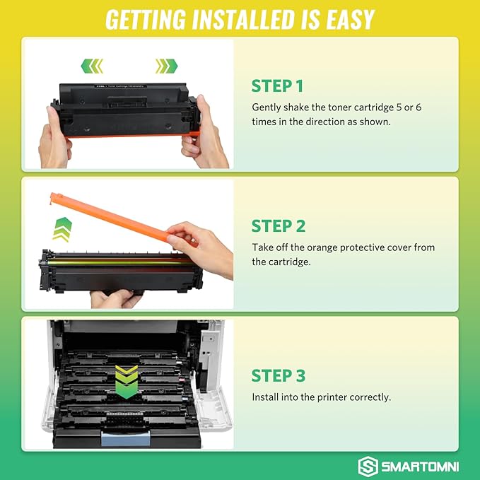 414X Black Toner Cartridges High-yield (with Chip) Works with Color Pro MFP M479fdw M479fdn M454dw M454dn M479dw M455dn M479 M454, Enterprise Laser M455dn M480f Printer | W2020X 414A W2020A, Pack of 2